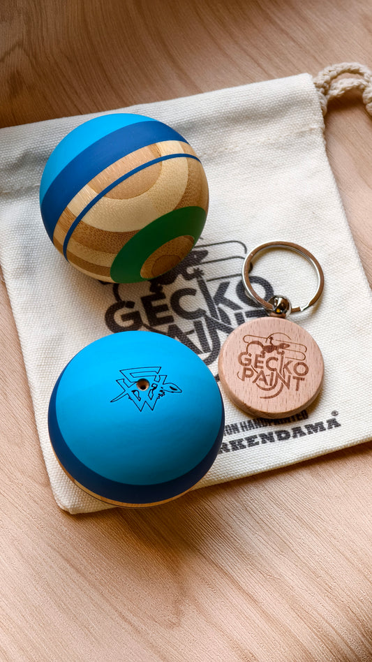 Winner kendama Gecko paint Bamboo Coast tama only
