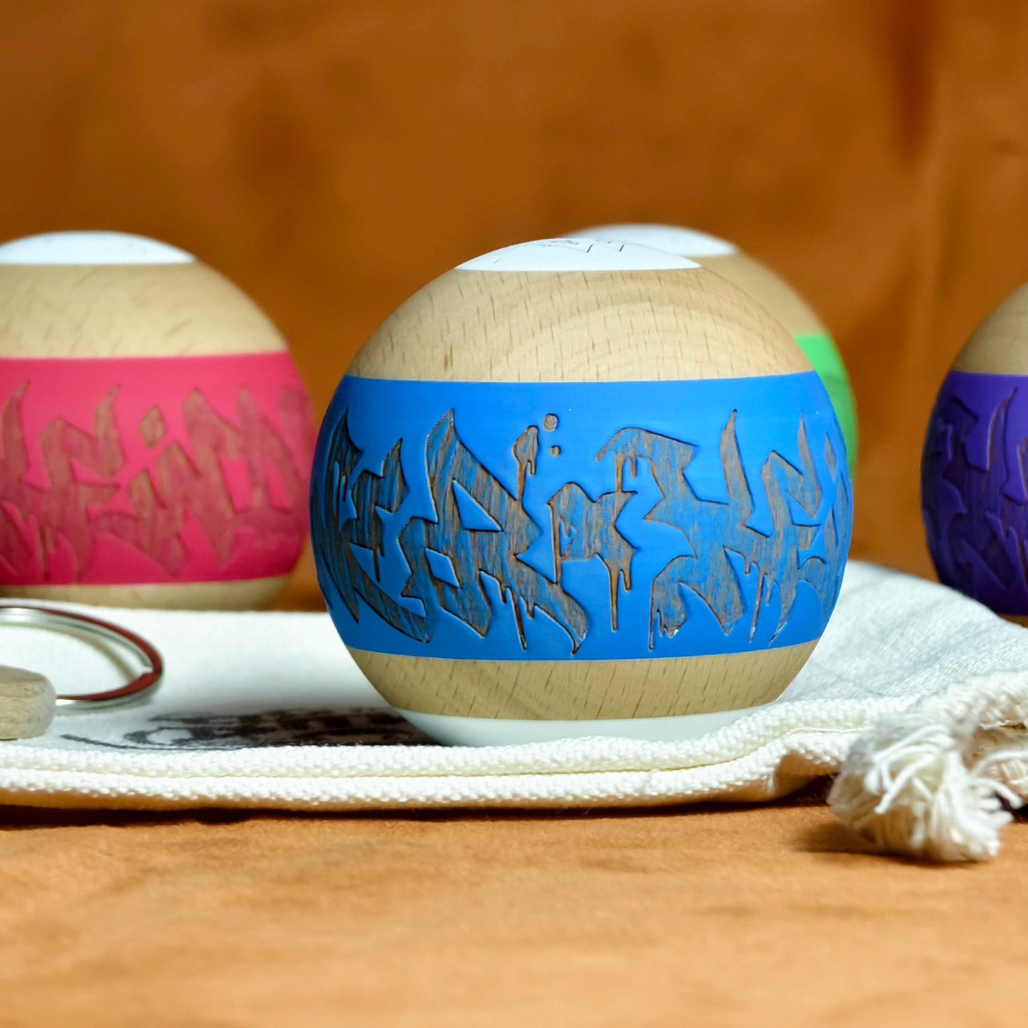 Winner kendama Gecko paint Blue Graffiti tama only Pre Order