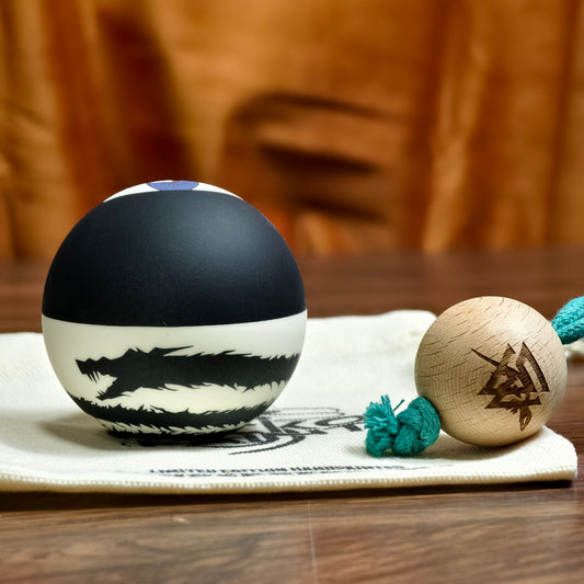 Winner Kendama Gecko paint Black dragon tama only NEW