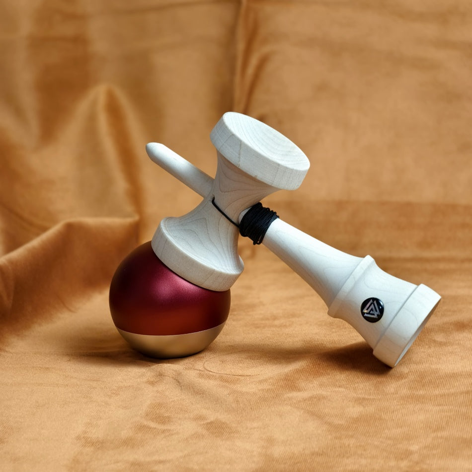 winner kendama x hoho kendama Aluminum red silver