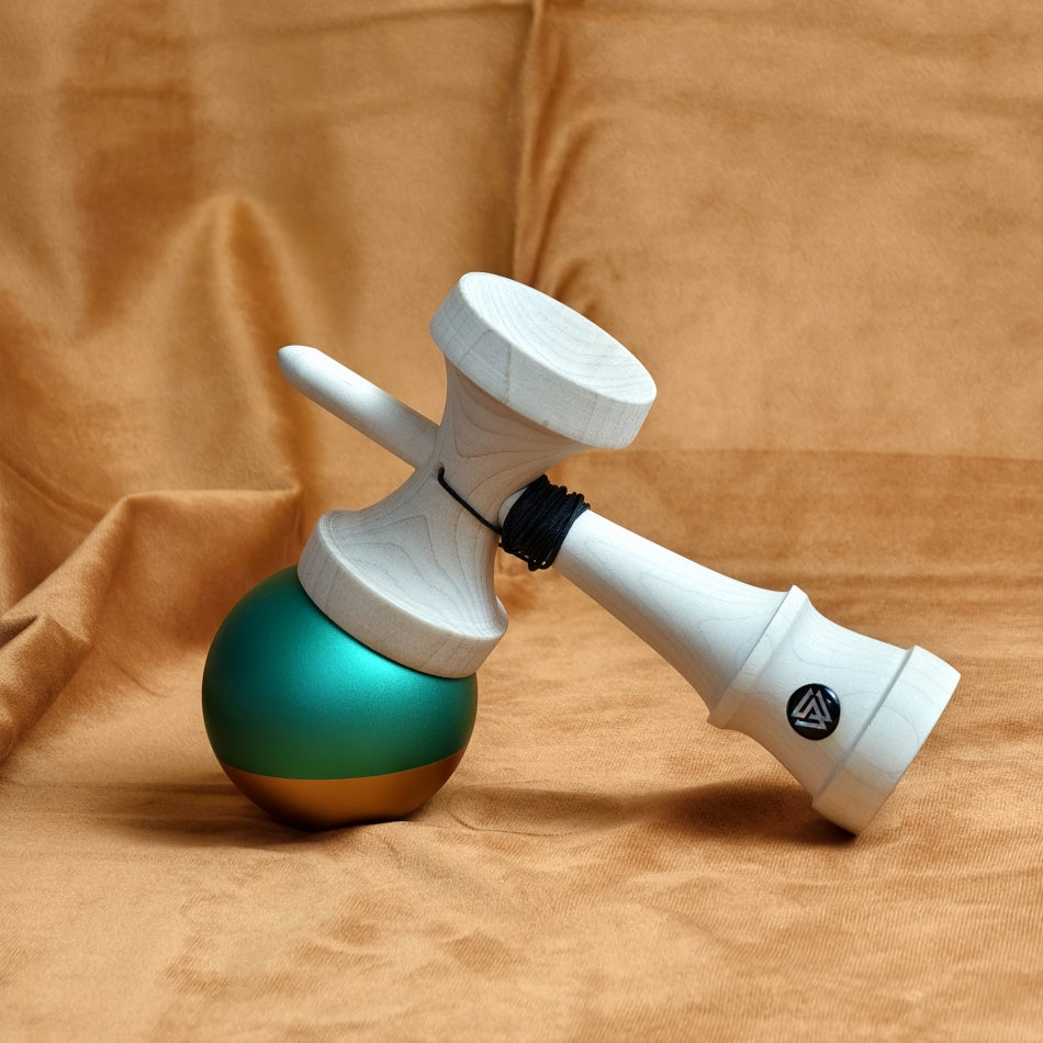 winner kendama x hoho kendama Aluminum green orange