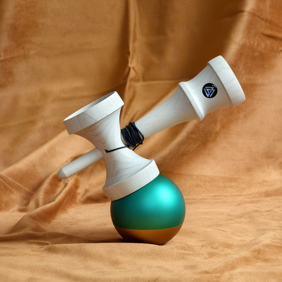 winner kendama x hoho kendama Aluminum green orange