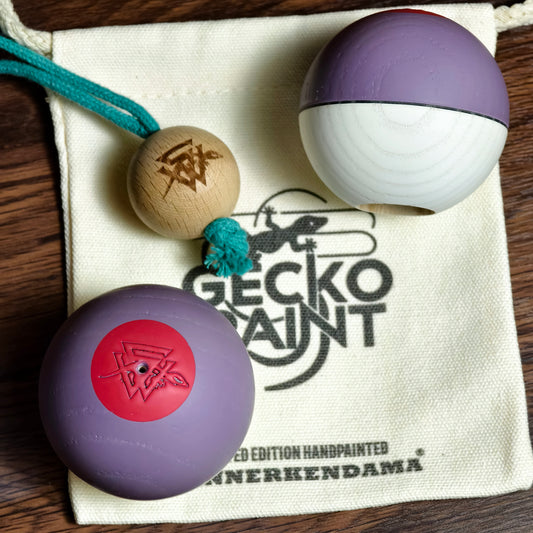 Winner Kendama  Gecko paint  Lavender tama only NEW