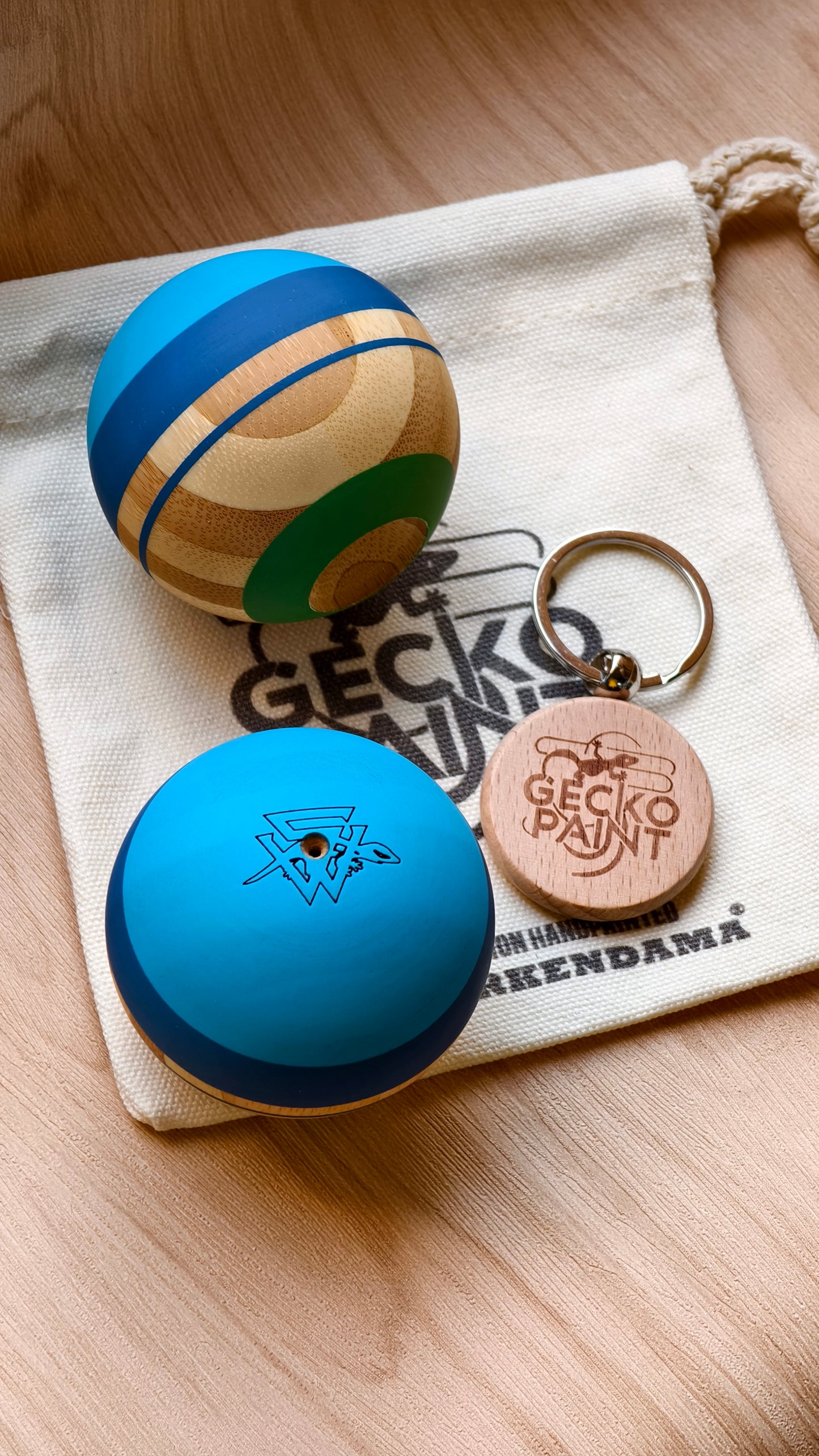 Winner kendama Gecko paint Bamboo Coast tama only