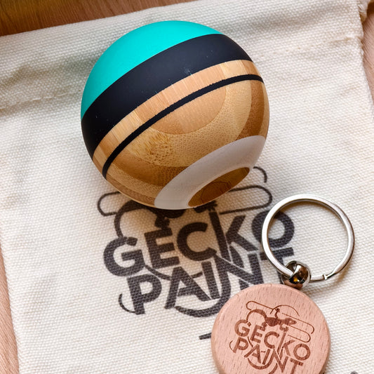 Winner kendama Gecko paint Bamboo Deep sea tama only