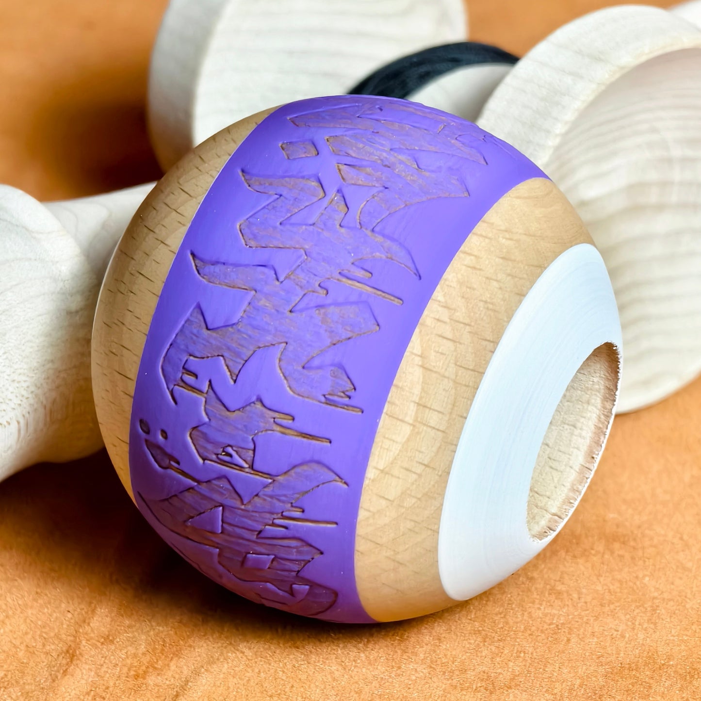 Winner kendama Gecko paint  Purple Graffiti tama only Pre Order