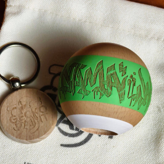 Winner kendama Gecko paint  Green Graffiti tama only Pre Order