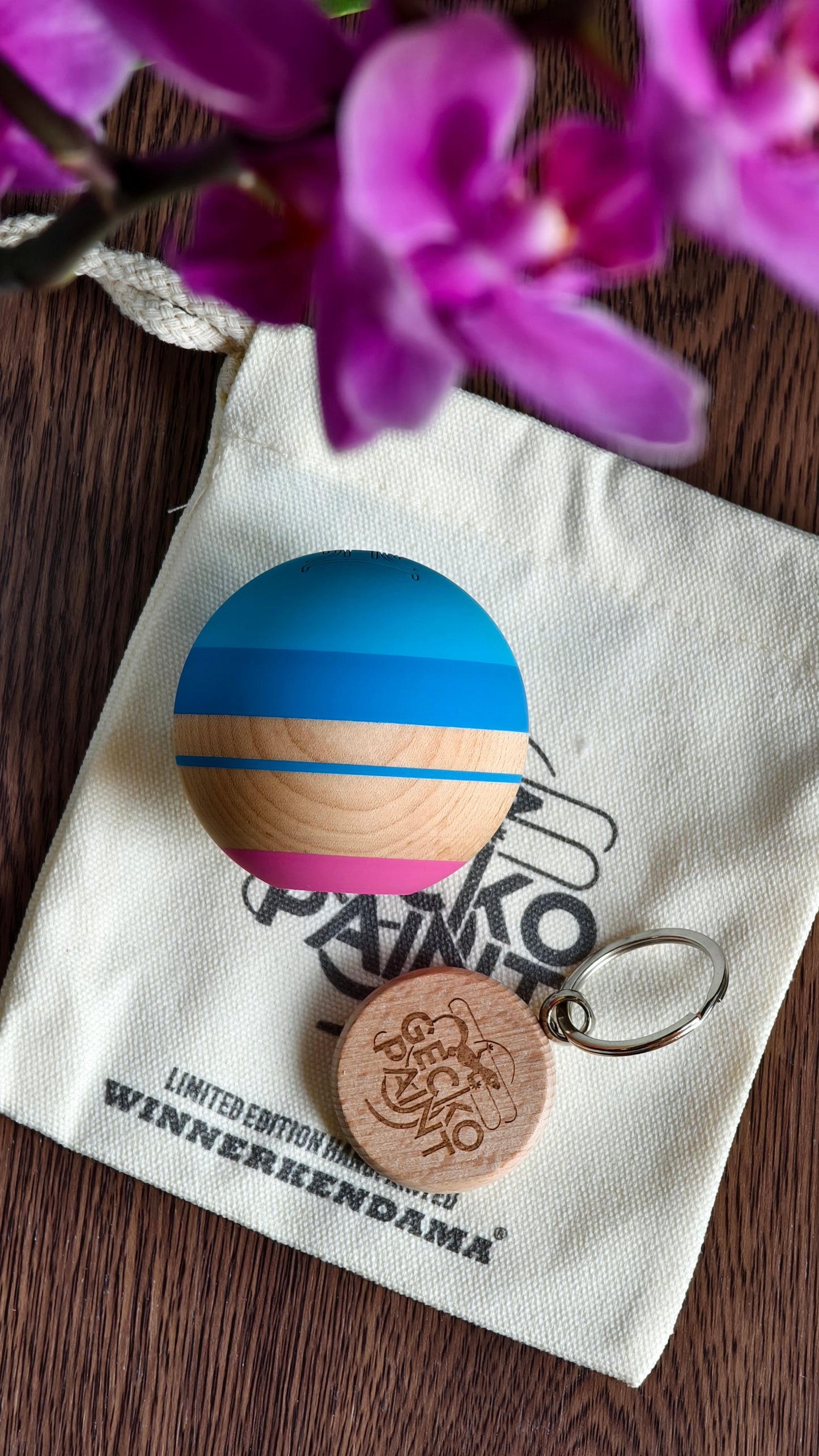 Winner kendama Gecko paint SKC Color Wave tama only