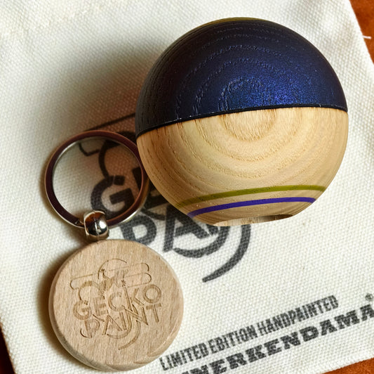 Winner kendama Gecko paint Blue ore tama only