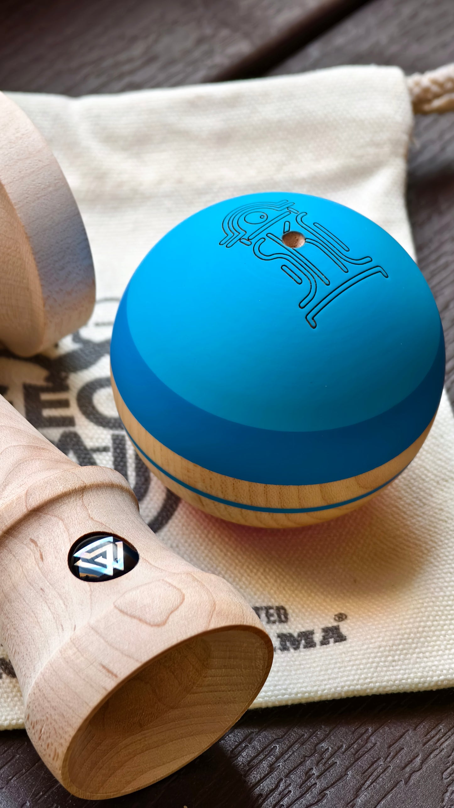 Winner kendama Gecko paint SKC Color Wave tama only