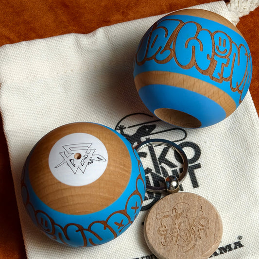 Winner kendama Gecko paint Hollow Blue
tama only
