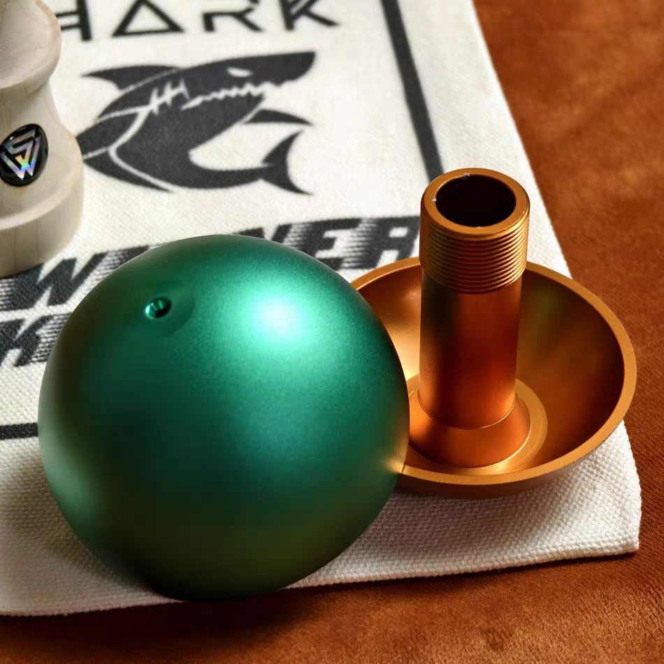 Winner Kendama X HOHO  CNC Tetal Green Orange tama only