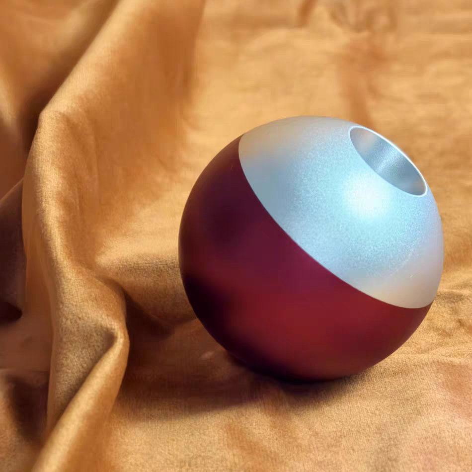 Winner Kendama X HOHO  CNC Tetal Red Silver tama only