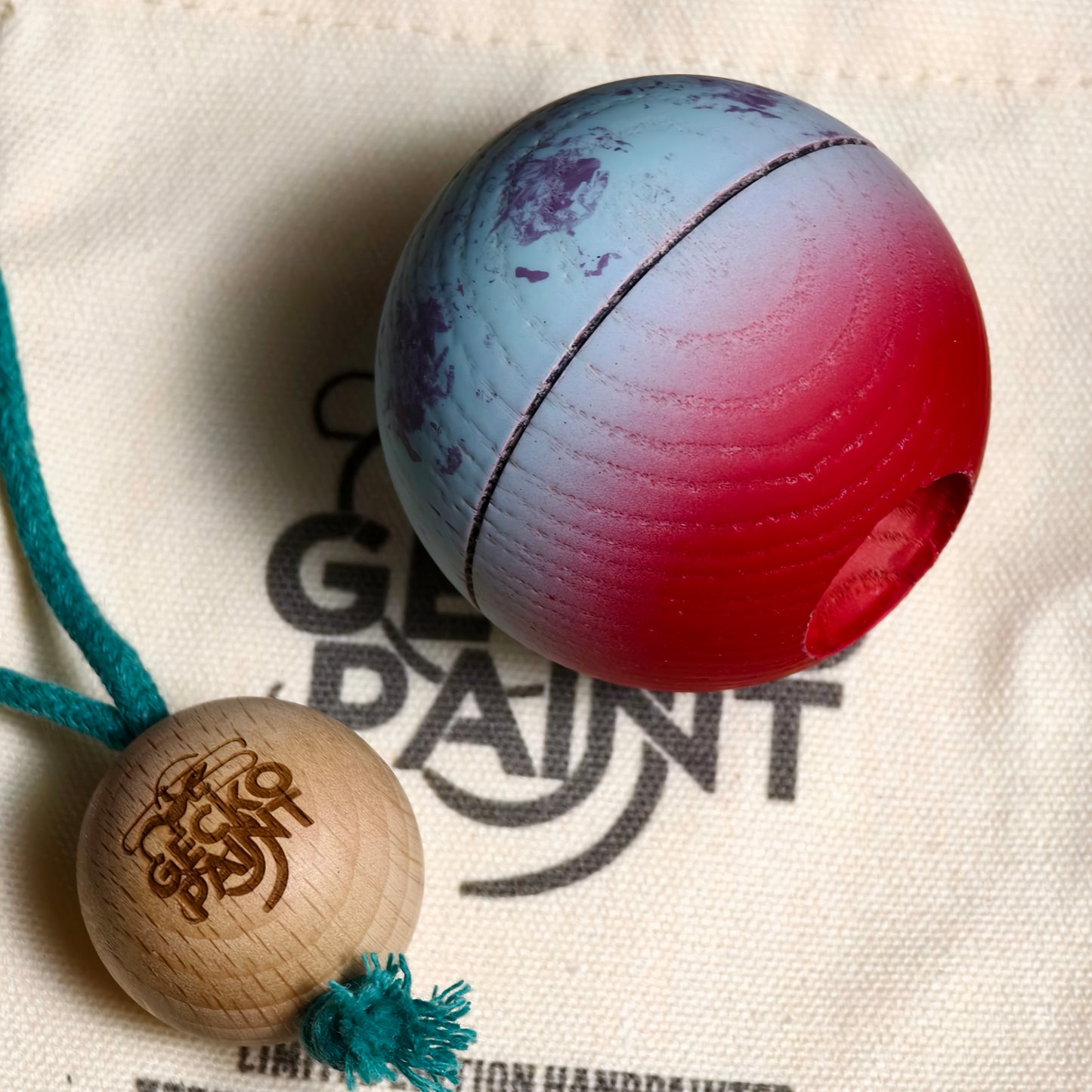 Winner Kendama  Gecko paint Crimson-Blue Planet tama only NEW